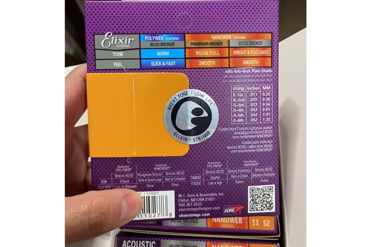 Elixir Acoustic Guitar Strings view 2